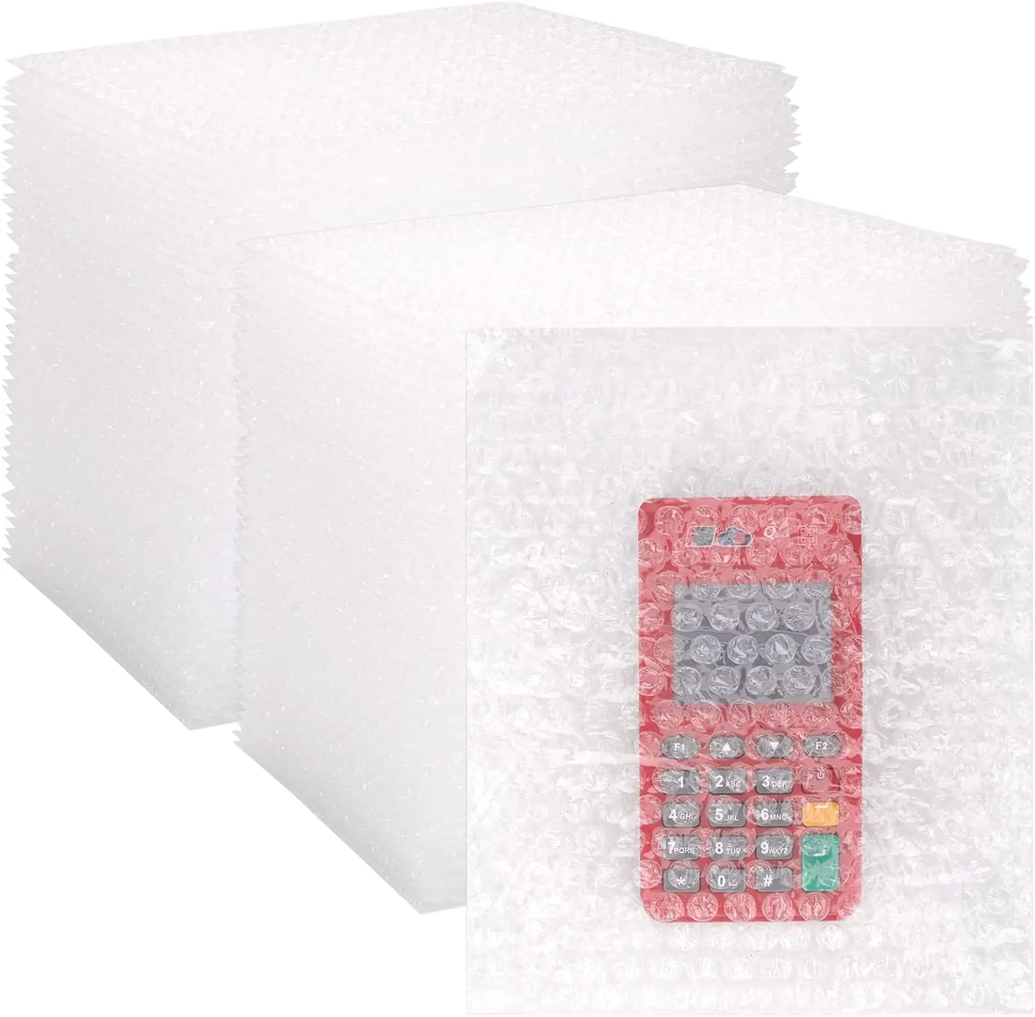 

100 Pcs 7.1x8.2 in Bubble Pouches Cushioning Packaging Bags Double Walled Shockproof Foam Bags for Moving Shipping