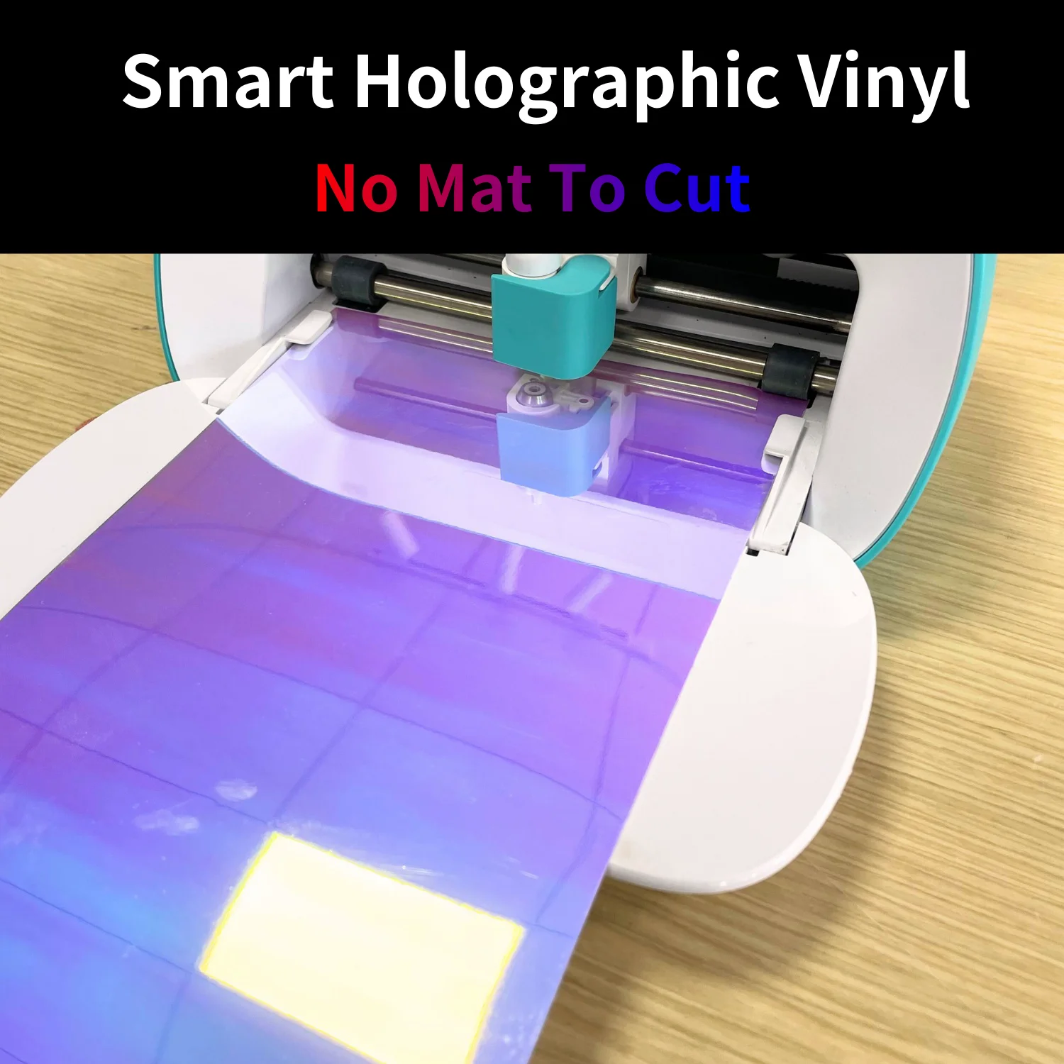 5.5x60in/5.5x120in Smart Holographic Vinyl For Cricut Joy- Durable & Permanent Adhesive for Home Decor, Mugs, Windows, Cars