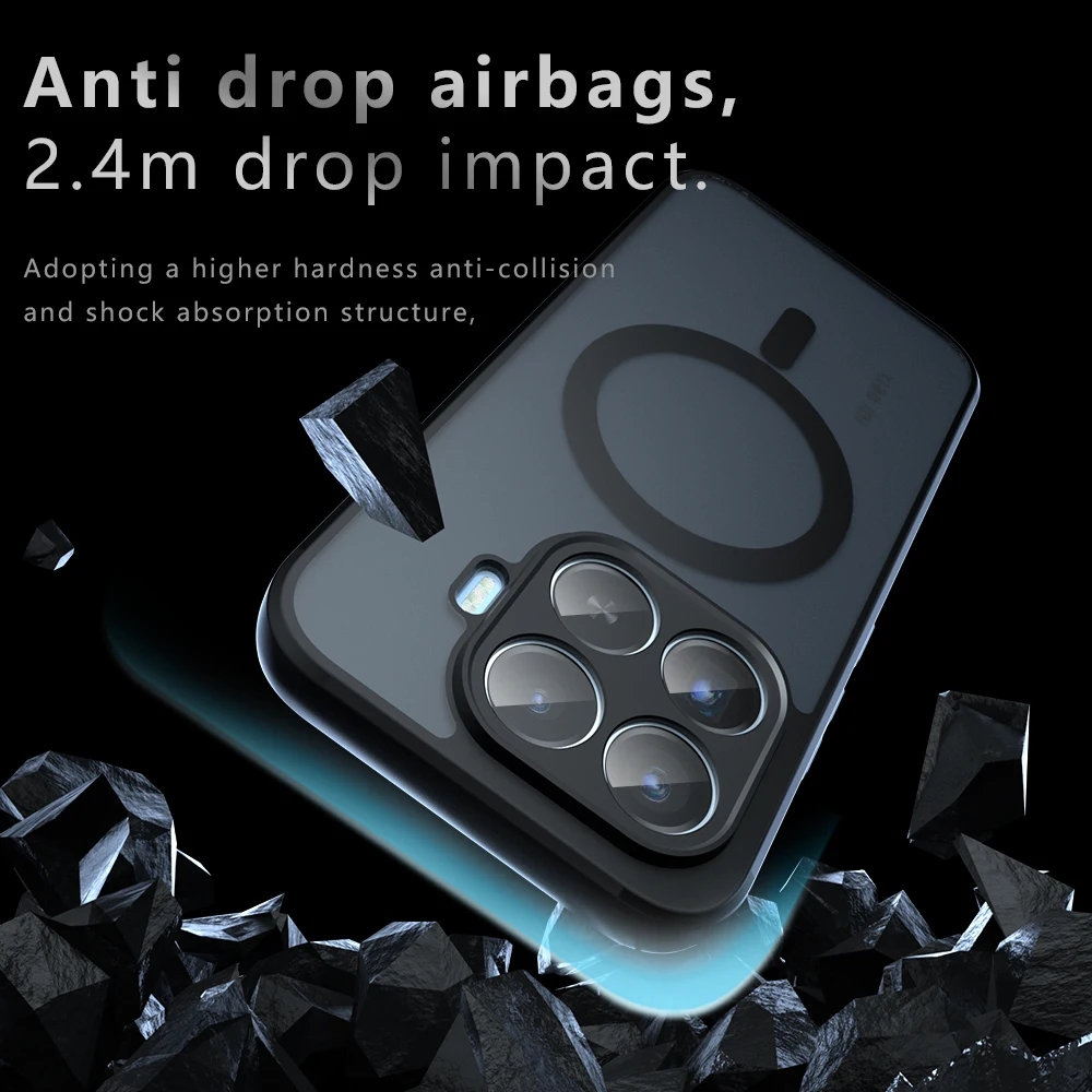 Etui na Xiaomi 17T Pro z magnetycznym ładowaniem bezprzewodowym, ramka TPU, twardy plastik, półprzezroczyste, matowe, odporne na wstrząsy, obudowa na telefon, coque, fundas — zdjęcie produktu 2
