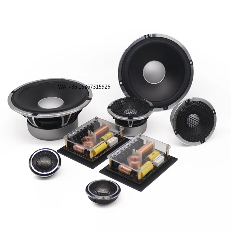 

SK-8 Door Speaker Car Audio Tweeter Midrange Bass Woofer 3 Way Speaker for Cars Aluminum 12V Universal Speakers Sets