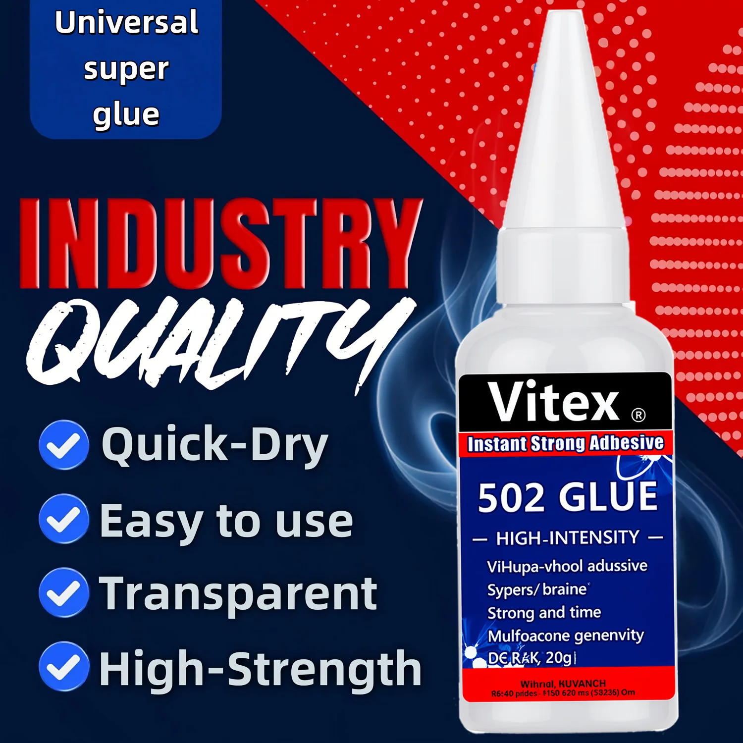 LOOLIFL 6PCS Wood Rubber Metal Glass Super Liquid Universal Shoe Repair Glue Stationery Store 502 Instant Strong Bond Leather