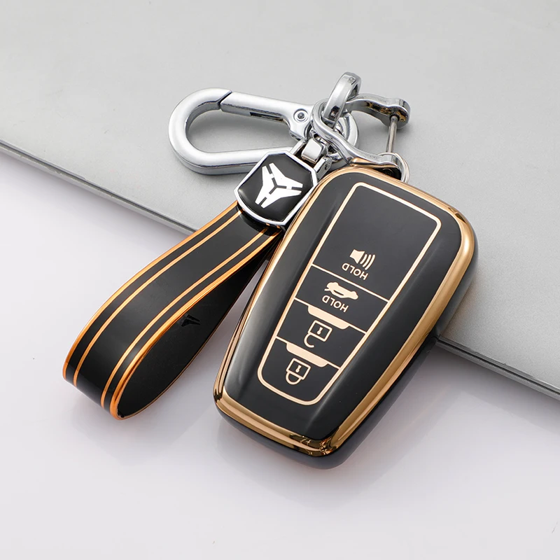 2 3 4 Buttons Car Key Cover Case For Toyota Prius Camry Corolla CHR C-HR RAV4 Land Cruiser Prado Keychain Accessories