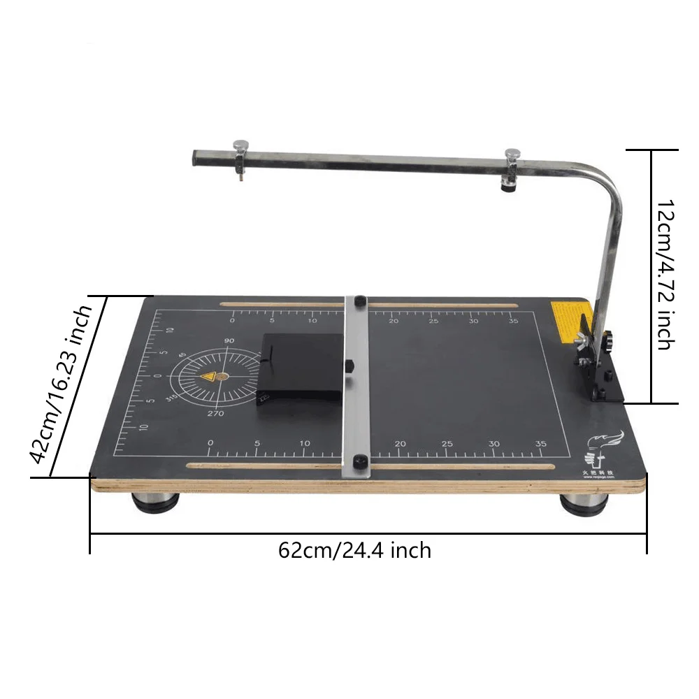 New 38x58cm Hot Wire Foam Cutter Table Foam Cutter Machine 110V-220V Styrofoam Cutter