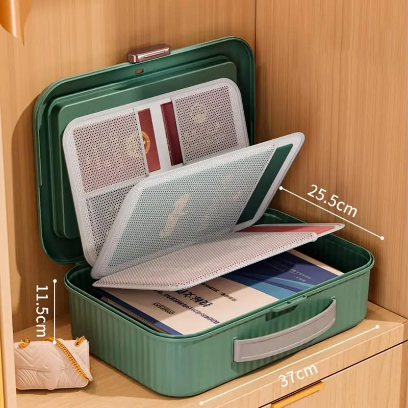 منظم مستندات تخزين آمن للحريق ، مجلد ملفات سعة كبيرة ، مناسب لبطاقات الهوية ، وجوازات السفر