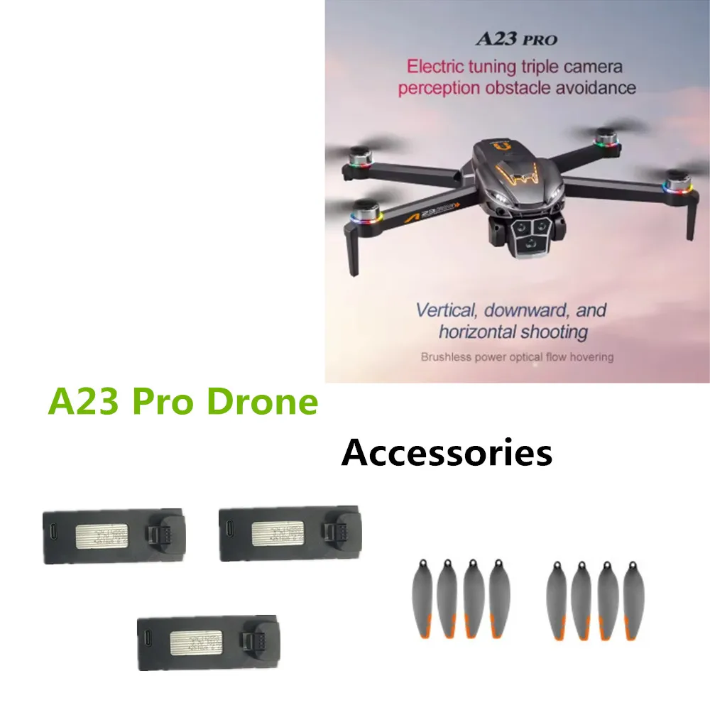 A23 PRO Drone Accessory A23 PRO Drone Battery 3.7V 1800mAh / Propeller Blade /  Use For A23 PRO Drone Parts