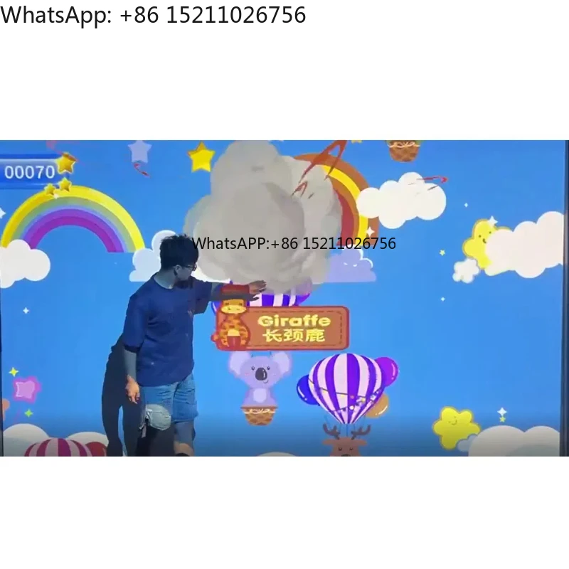 Interactive Wall Children Slap Wall Shopping Mall Game Interactive Projection Smash Ball Fast Respond Children Smash Ball