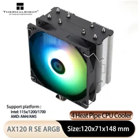 Thermalright Assassin X 120 Refined SE ARGB 4x6mm torre de tubo de calor CPU radiador refrigerado por aire, ventilador PWM de 120mm, soporte LGA1700/AM5