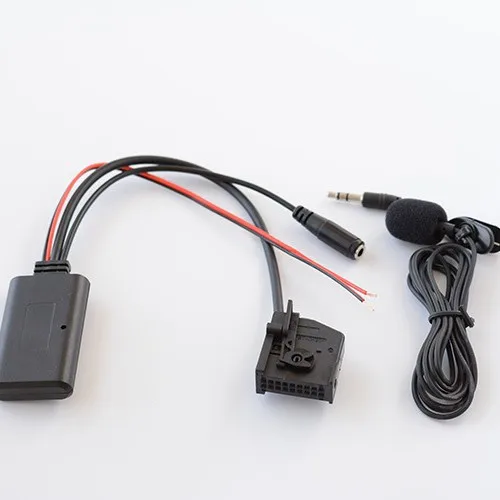 Car Bluetooth Aux-In Harness Mic Kit Wireless Audio Play Handsfree Calling Adapter Fit For Mercedes Benz Comand Radio