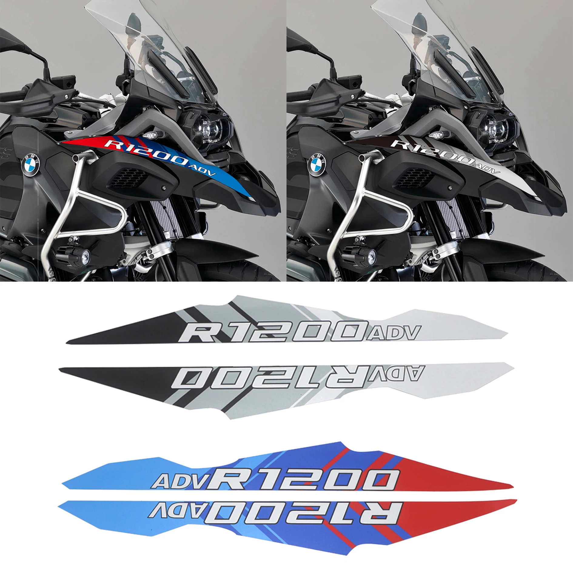 For BMW R1200GS ADV Motorcycle Accessories Logo Sign Sticker Nib Front Side Flower Sticker R 1200GS ADV R 1200 GS ADV 2014-2020