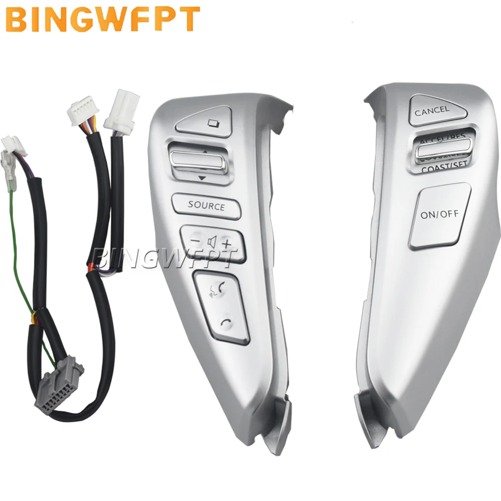 Botones de Control de Crucero en el Volante 25550-3DA6A para Nissan Sentra 2013 2014 2015 Versa Note 2014-2015, Accesorios para Auto
