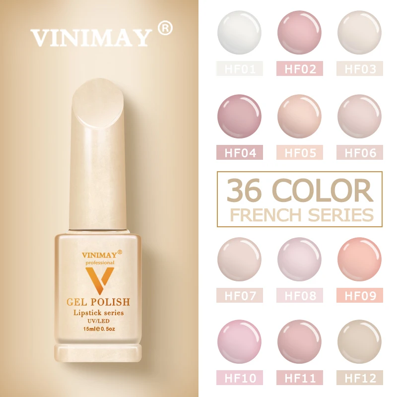 VINIMAY France Gel Nail Polish Vernis Semi Permanant UV Soak Off Gelpolish Nail Art Gel Polish Primer Manicure Nails Gel Lacque
