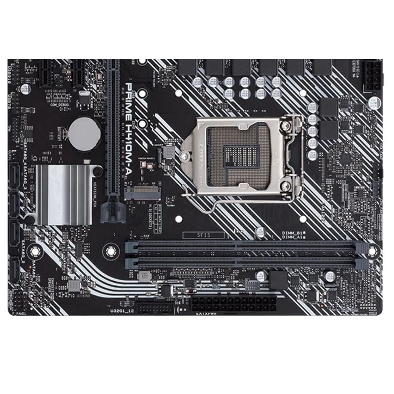 Gebruikt Voor Intel PRIME H410M-A moederbord originele H410 DDR4 64 GB LGA 1200 USB3.0 SATA3 PCI-E 3.0 Desktop Moederbord