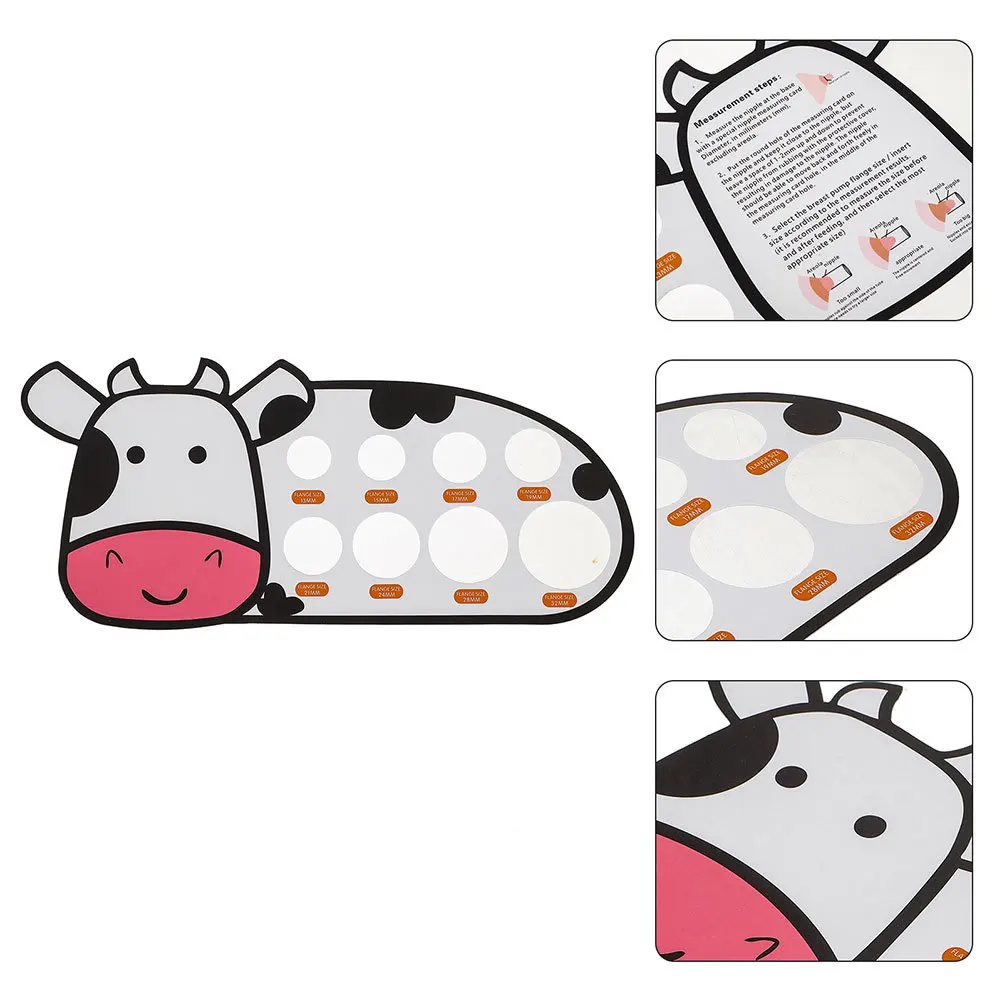 

2Pcs Measuring Card Breast Flange Sizing Tool Portable Accurate Flange Size Measurement Quick Size Finder