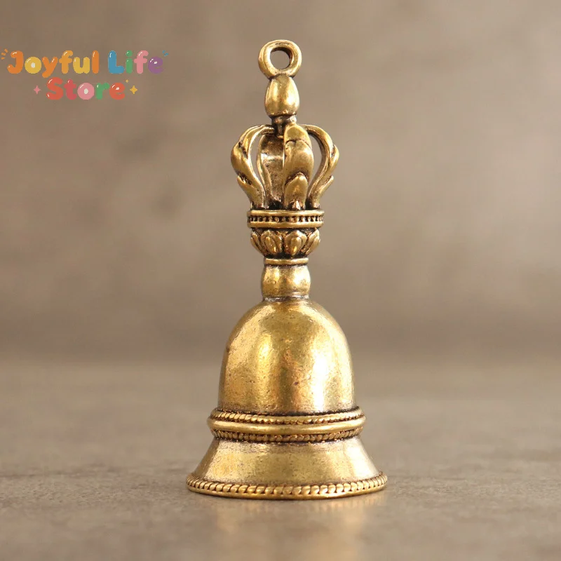 Hot Sale Vintage Brass Bell Charm Pendant DIY Keychain Pendant Home Decoration Craft