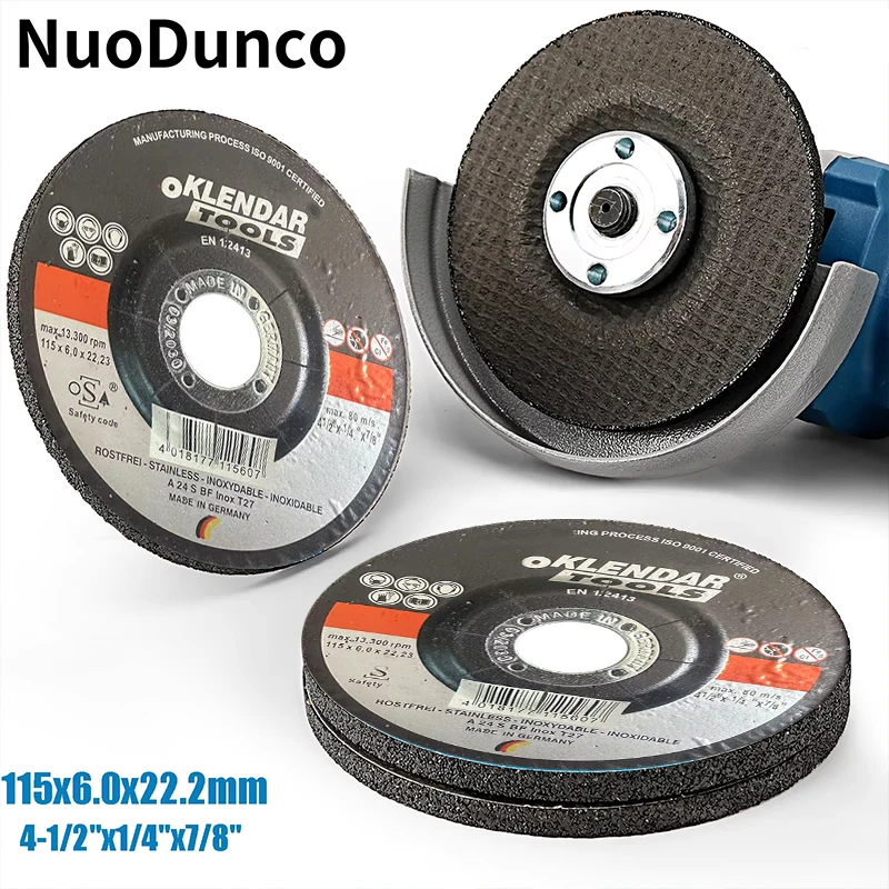 

4,5-дюймовый утолщенный шлифовальный диск 115*6*22,2 мм, шлифовальный круг, угловая шлифовальная машина, установка для металла, нержавеющая сталь, шлифовальный диск для удаления ржавчины
