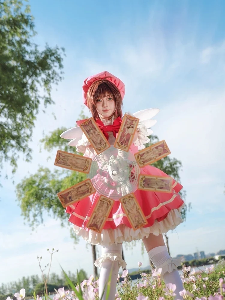 

BaiPian Xiaong Magic Array Cosplay Props Anime Card Girl Cartoon Card Finger Roulette Cosplay Accories Anime Characters