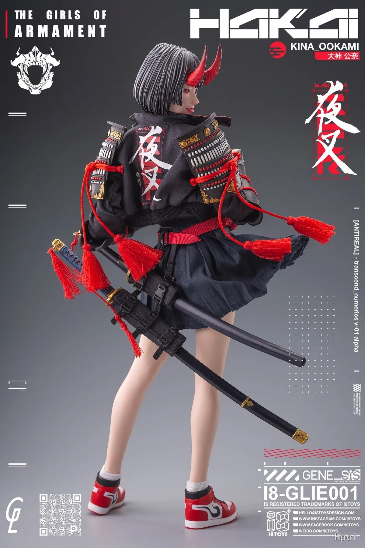

【Оригинал】i8TOYS I8-GLIE001 The Girls of Armament The First Shot "Yasha" KINA-OOKAMI 1/6 Фигурка Модель игрушки