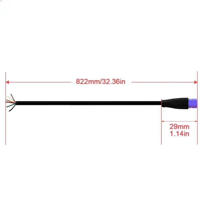 1Pcs E-bike Shaped 2 3 4 5 6 Pin Cable Male Female Waterproof Signal Wire for Bafang Electric Bike Car Modification Accessores