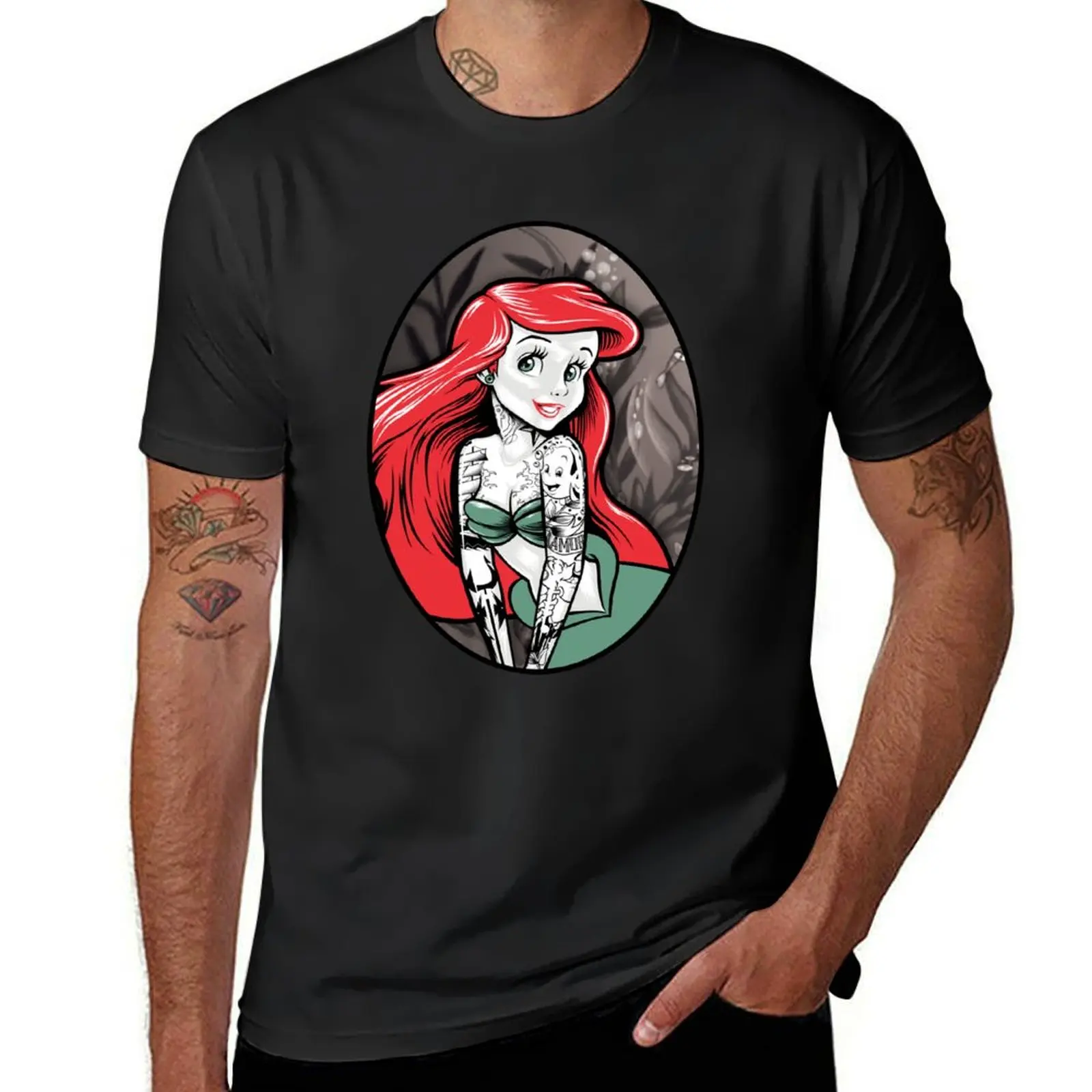 

MERMAID T-Shirt croswit shirt man basketball graphic tees hippie clothes mens graphic t-shirts hip hop