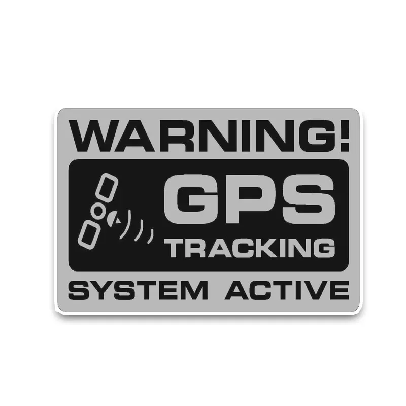 13cm Warning GPS Tracking Police System Active Car Stickers on Motorcycle Cover Scratches PVC Stylish, Products Accessories PVC