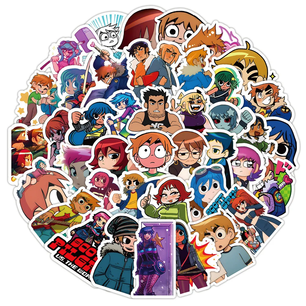 10/30/50/100 قطعة الكرتون أنيمي سكوت الحاج ملصق الكتابة على الجدران الشارات سكيت محمول الثلاجة حقيبة لاصقة تزيين لعبة طفل #4