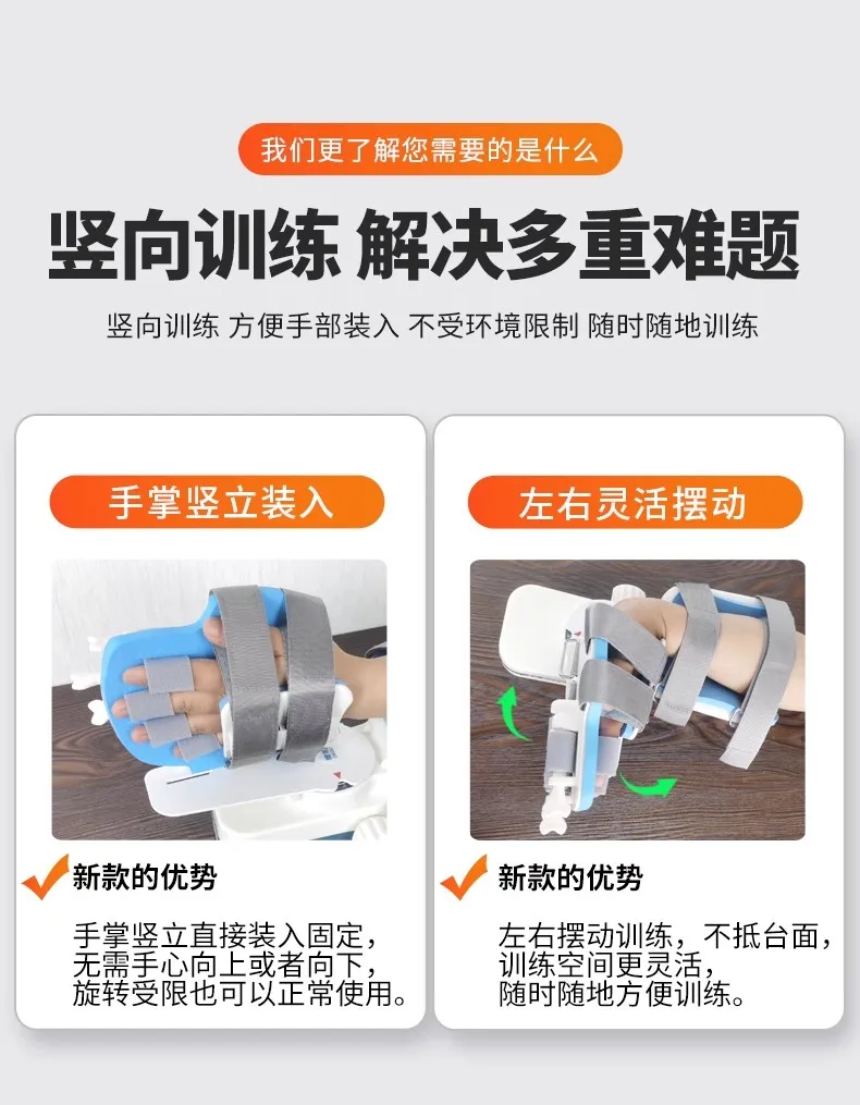 Wrist joint rehabilitation training equipment for finger flexion and extension function training robot hand