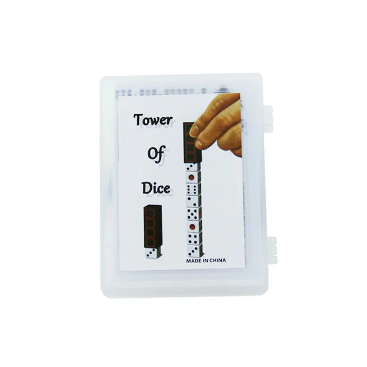 Tower of Dice Close Up Magic Trick Stage Magic Dice Appear Vanish Magia Magie Magicians Prop Accessory Illusion Gimmick Tutorial