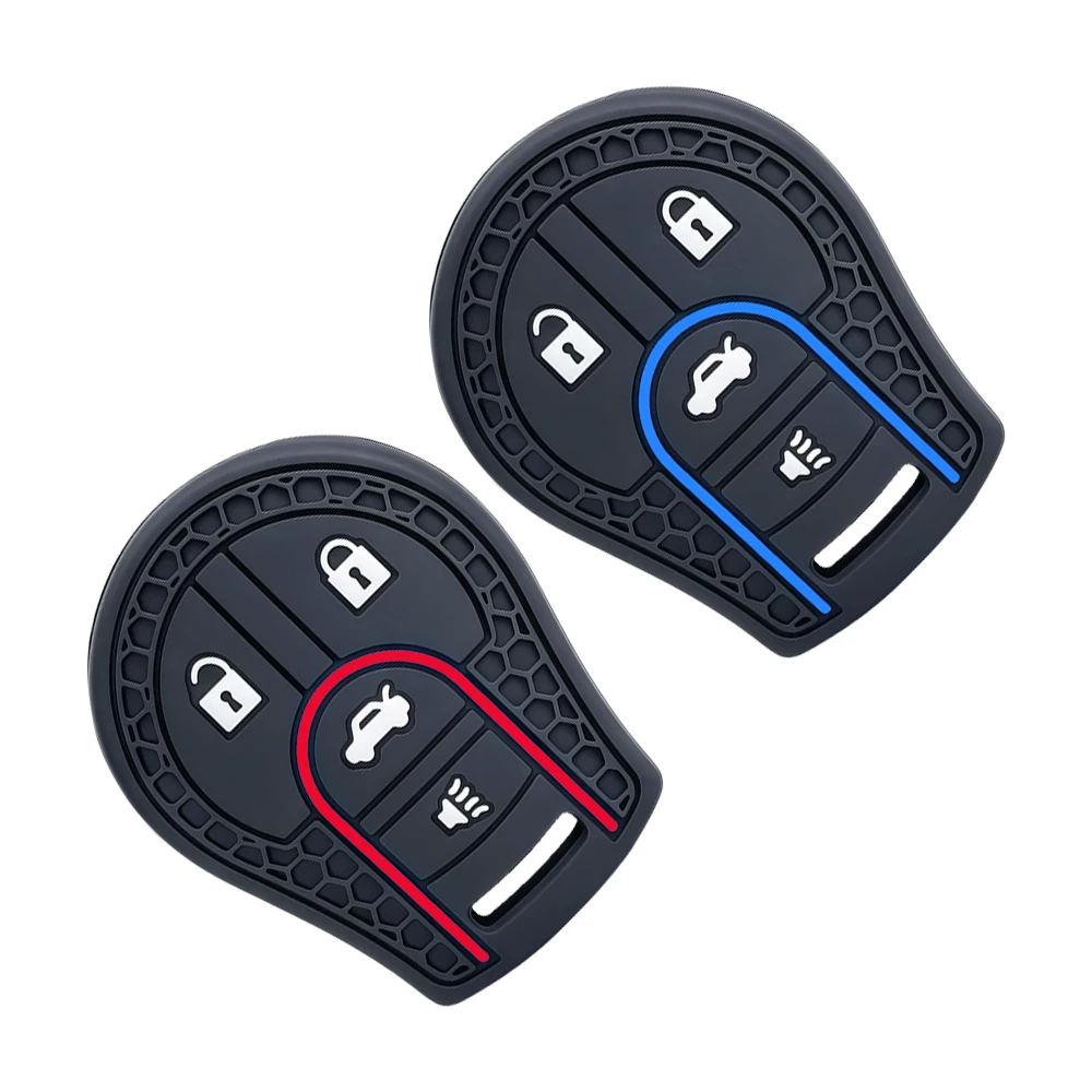 4 Buttons Remote Silicone Key Case Cover For Nissan March Tiida Altima Armada Cube Juke Maxima Pathfinder Rogue Sentra Versa