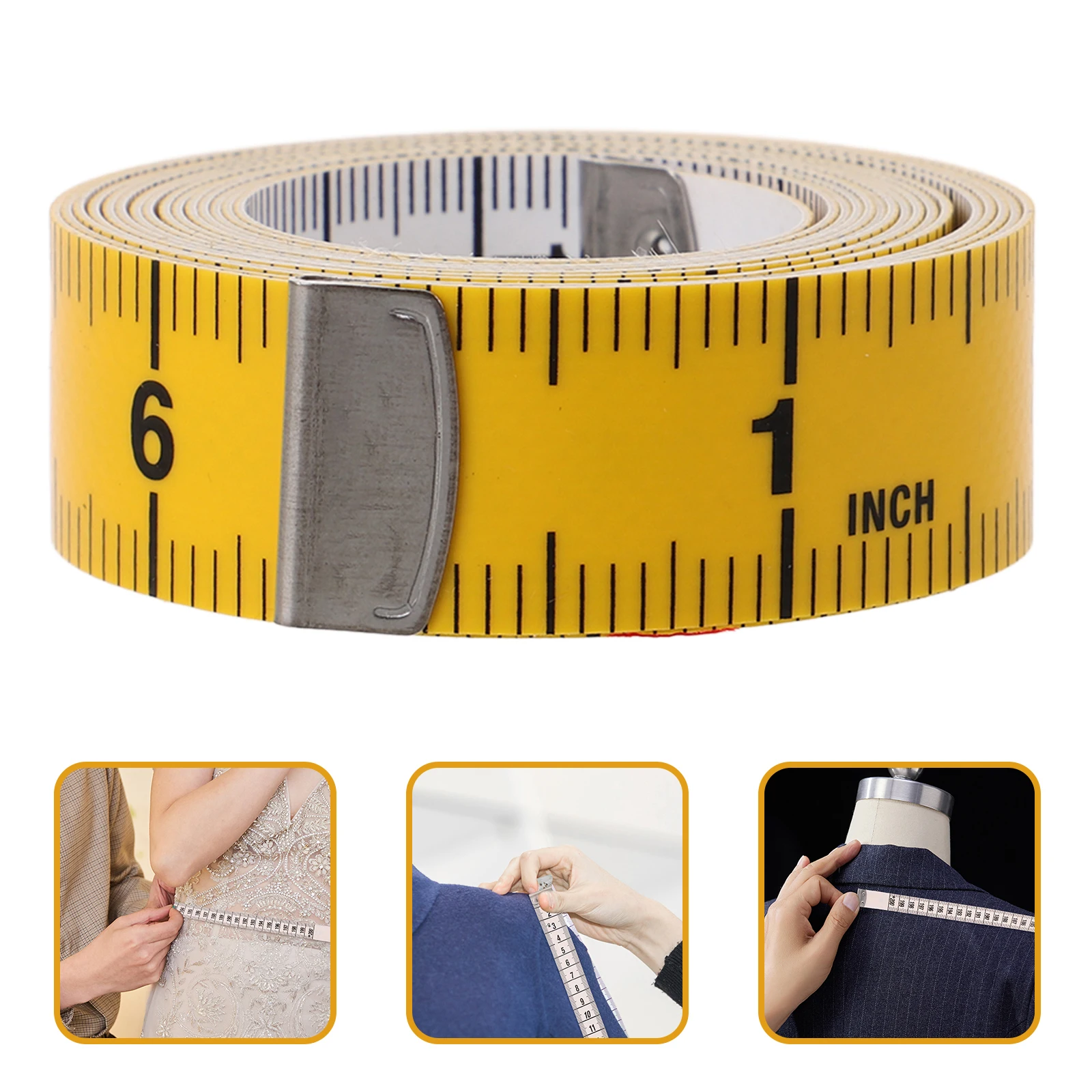 

Sewing Measuring Tape for Body Measurements Portable Soft Fabric Clothes Tailor Pocket Measuring Tape Lightweight Practical