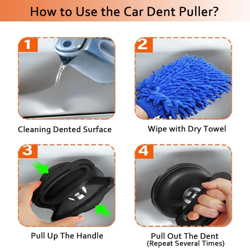 Single Cup Sucker Puller Car Truck Dent Body Repair Glass Suction Cup Remover Glass Holder Vacuum Tiles Window Lifter