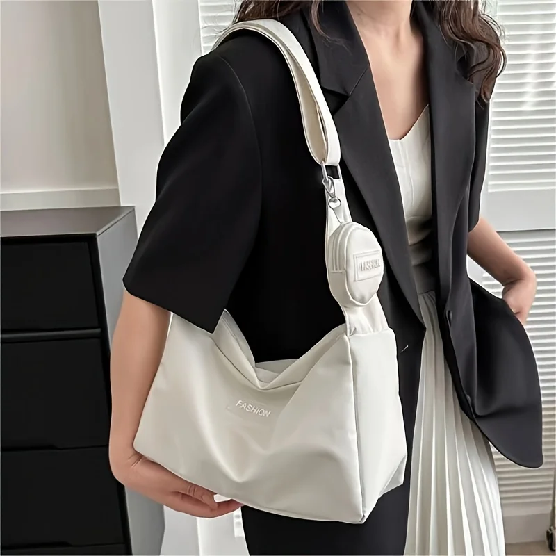 

Women Casual Nylon Tote Crossbody Bag, Lightweight Sling Purse with Adjustable Strap, Versatile for Work Travel Shoulder Bag