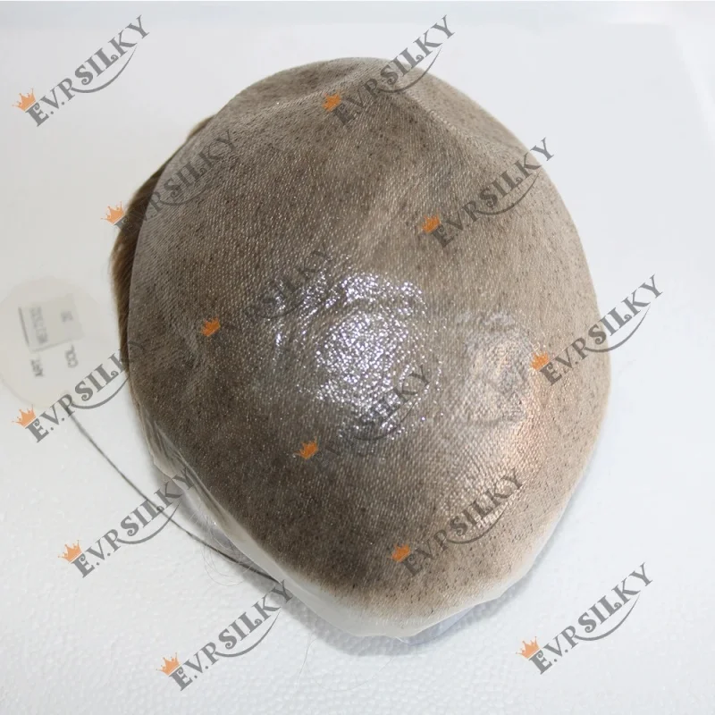 كامل بو قاعدة الصلع أسود شقراء براون خصلات الشعر المستعار الإنسان 0.02-0.03 مللي متر قوي الجلد رقيقة شعري طبيعي 6 ''الرجال الشعر المستعار استبدال