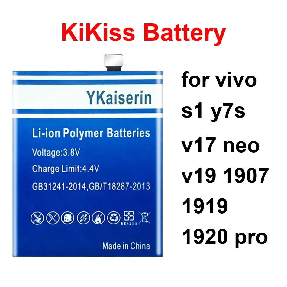 

Mobile Phone Battery Safe B-H1 B-H0 B-K3 4600-5500Mah For Vivo S1 Y7s V17 Neo V19 1907 1919 1920 Pro
