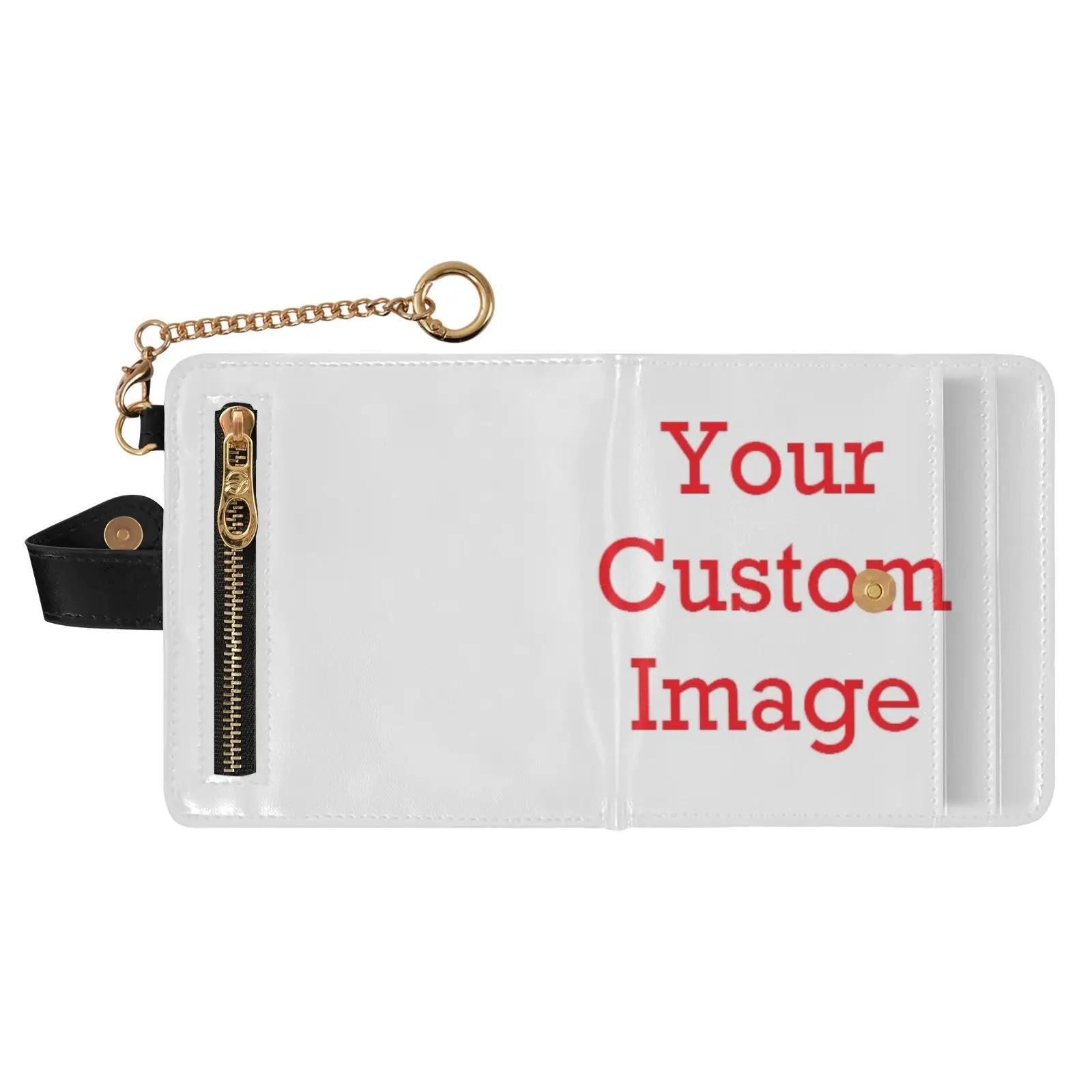 Women's wallet PU Leather Case Business Card Holder Women Credit Passport Card Bag ID Passport Card Wallet customized image