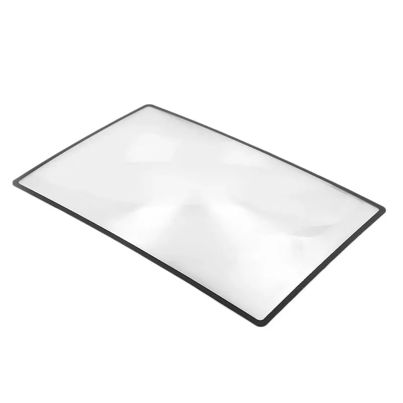 A5 Magnifying Reading Glass Lens Plate PVC Magnifying Glass Plate 180X120 Mm Book Page Bookmark Reading Office Study Supplies