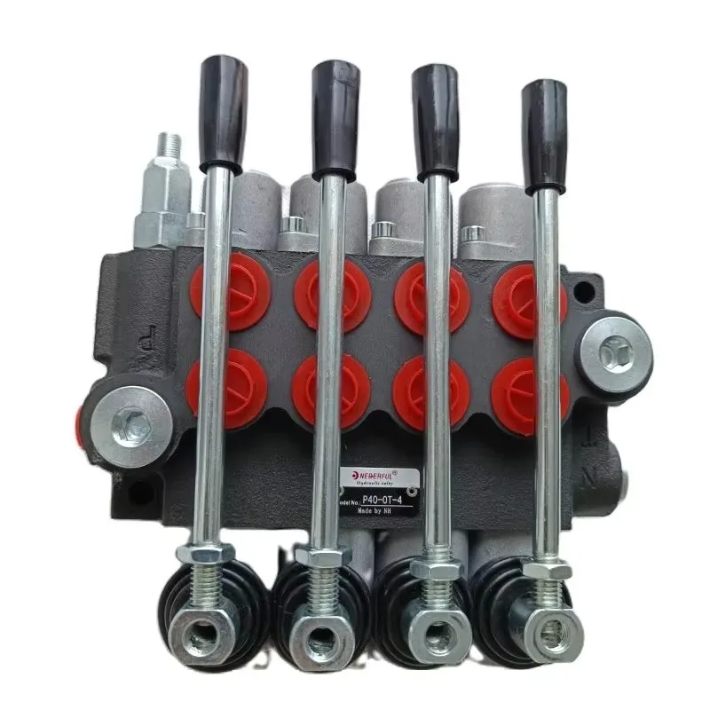 Customized 4 Spool P40  Hydraulic Monoblock Directional Control Valve For Forklifts