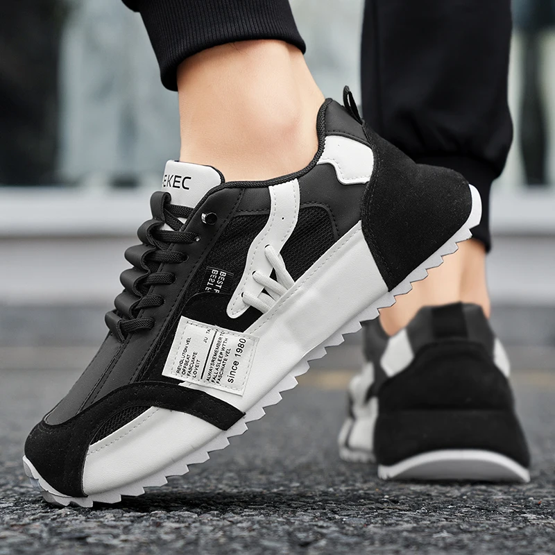 

Fashion Men's Sneakers Comfortable Slip on Casual Shoes Breathable Lightweight Man Running Shoes Platform Athletic Jogging Shoes