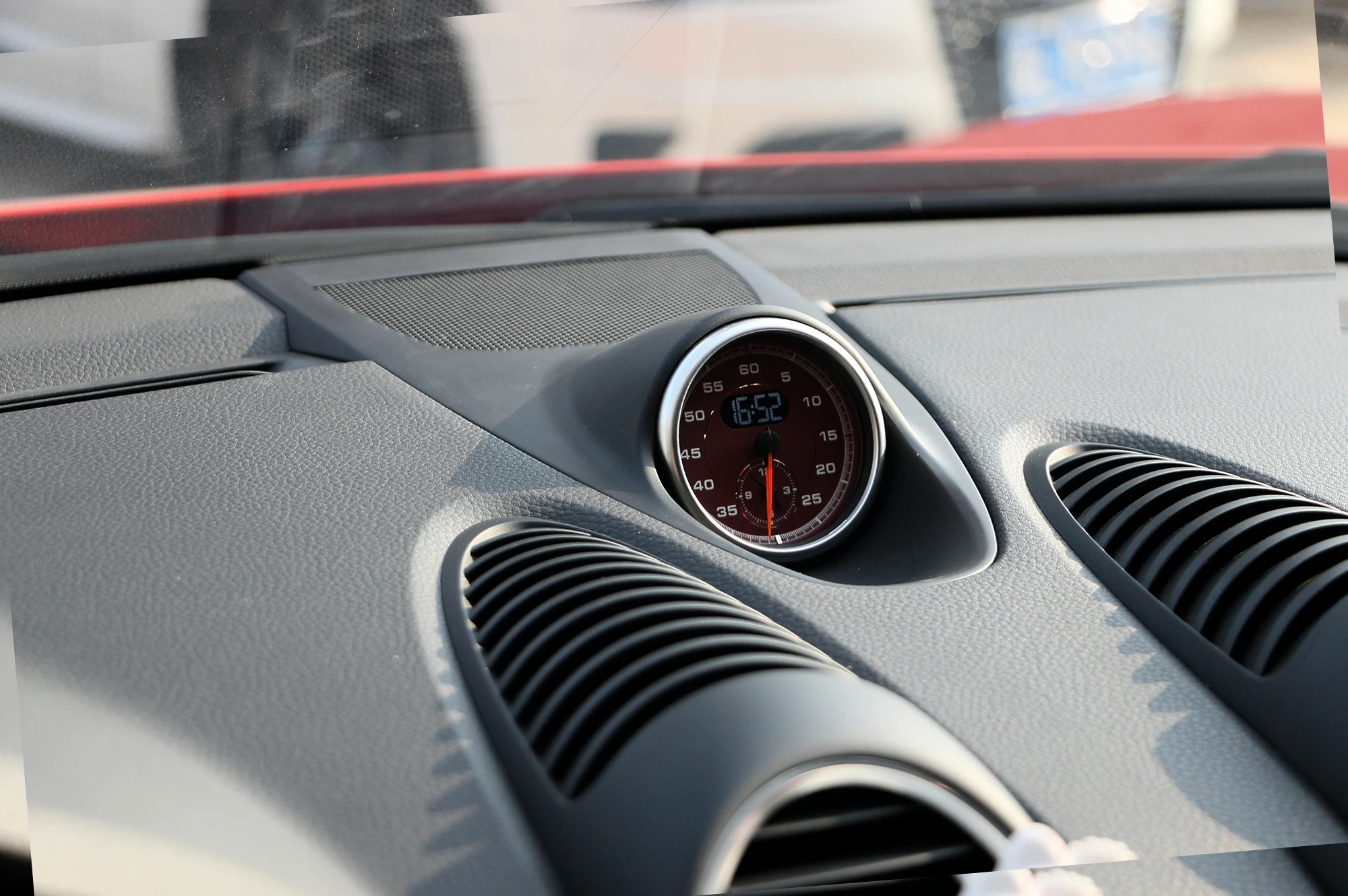 6 Colors For Porsche 718 2017-2024 Stopwatch Compass Time Electronic Meter Clock Instrument Upgrade Modified Cover Accessories