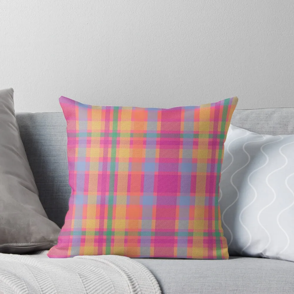 

Multicoloured Check Throw Pillow Cushion Cover Set Pillowcases Bed Cushions Elastic Cover For Sofa pillow