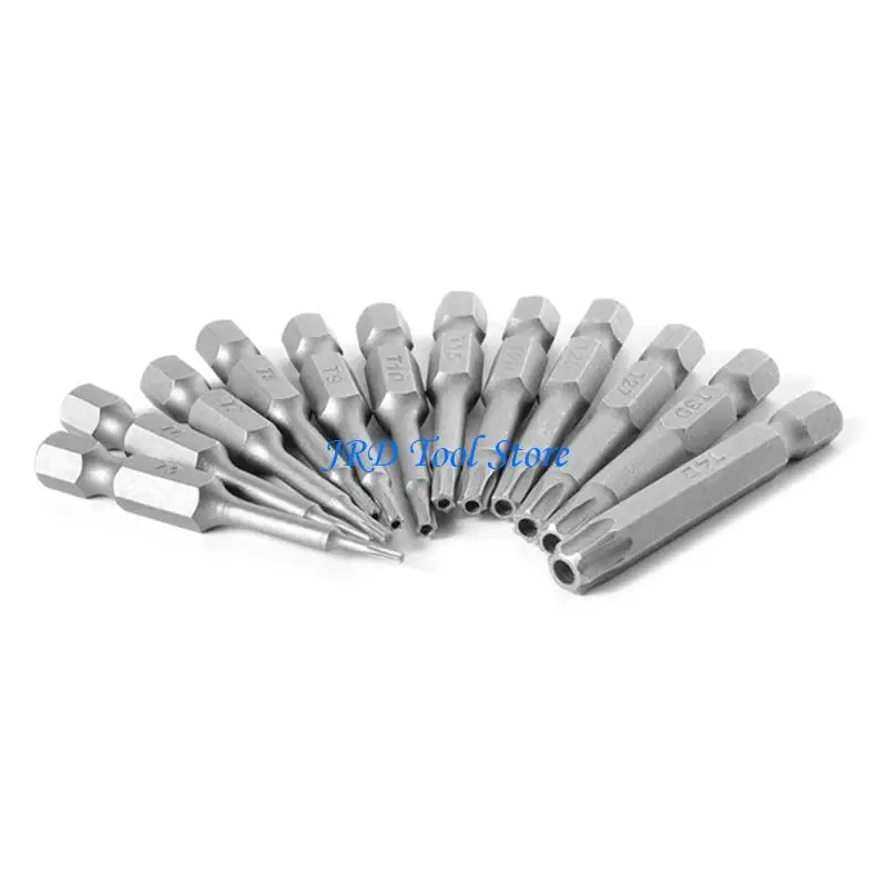 Bit cacciavite A2UD da 50 mm da 1/4 pollici T5-T40 Torx Torta Potente Bitta cacciavite elettrica