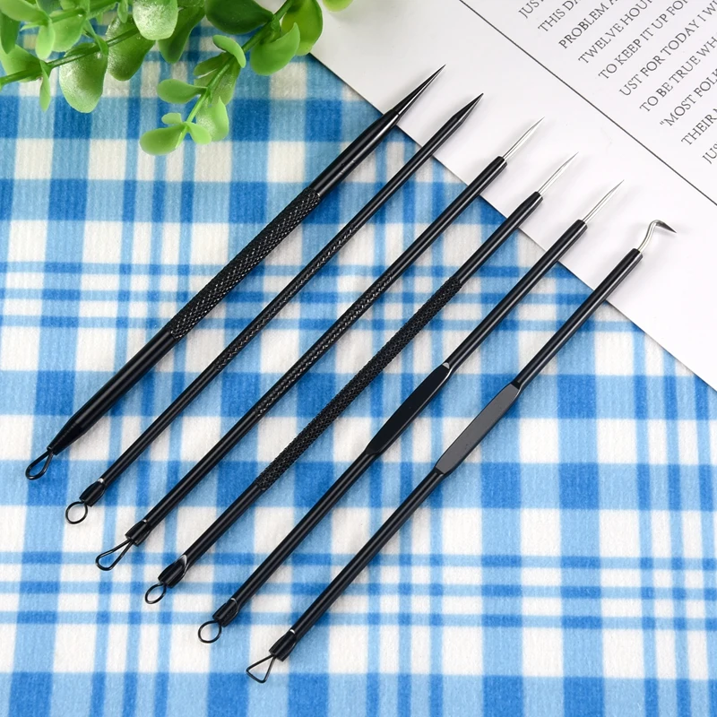 A01V-Mitesser-Entferner, Pickel-Popper-Werkzeug-Set, 11-teilig, Pickel-Extraktionswerkzeug, Akne-Set für Mitesser