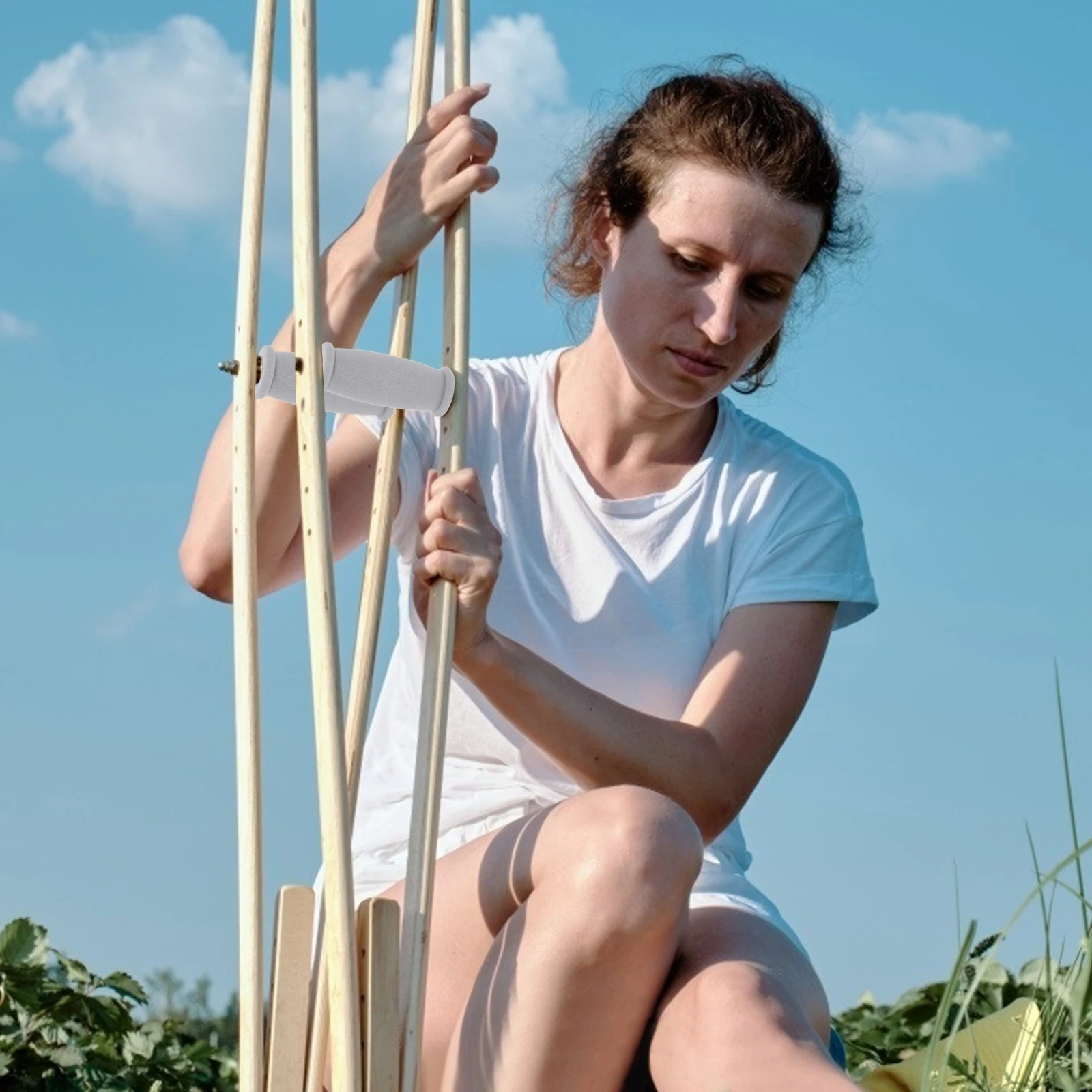 

10 шт., сменные ручки для костыля, резиновая ручка для трости, опорные подушечки для подмышек, стандартные алюминиевые костыли, Tpr, нескользящие, прочные