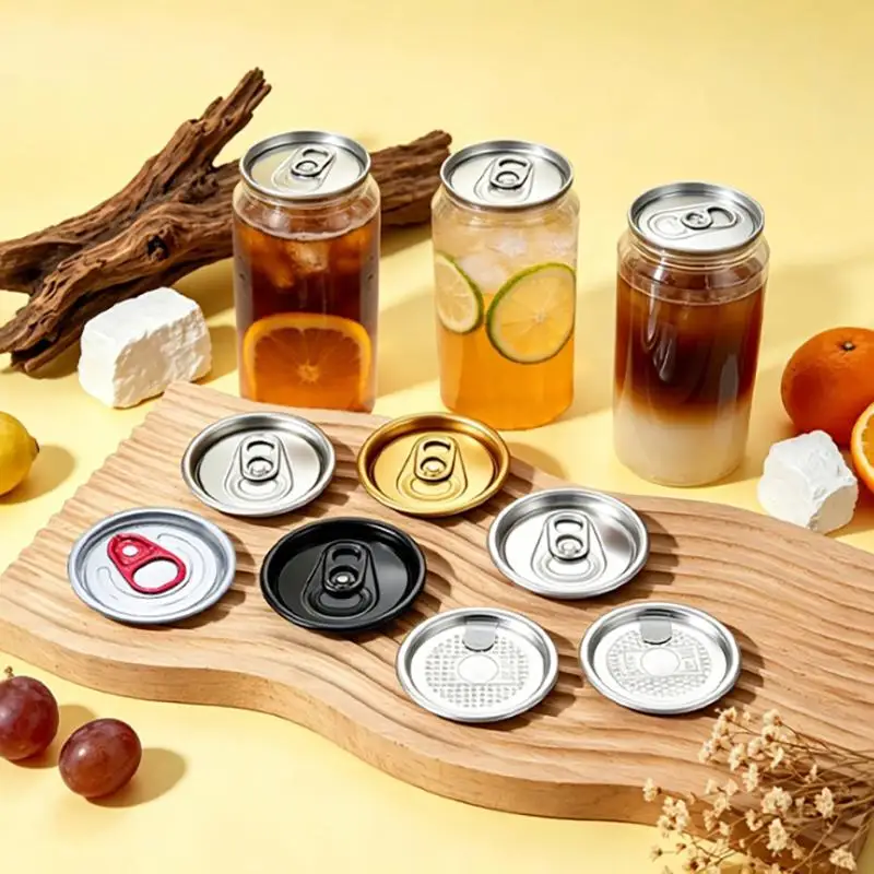【BA】50pcs Pull Ring Lid Beverage Soda Drink Beer Cola Lids Food Can Cover Seal Keep Fresh Cover 52mm Can Lids