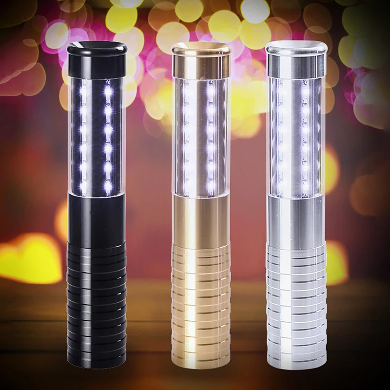 LED Strobe Baton Champagne Wine Bottle Service Sparkler for VIP Nightclub KTV Bar LED Flash Sticks Bottle Service Sparkler