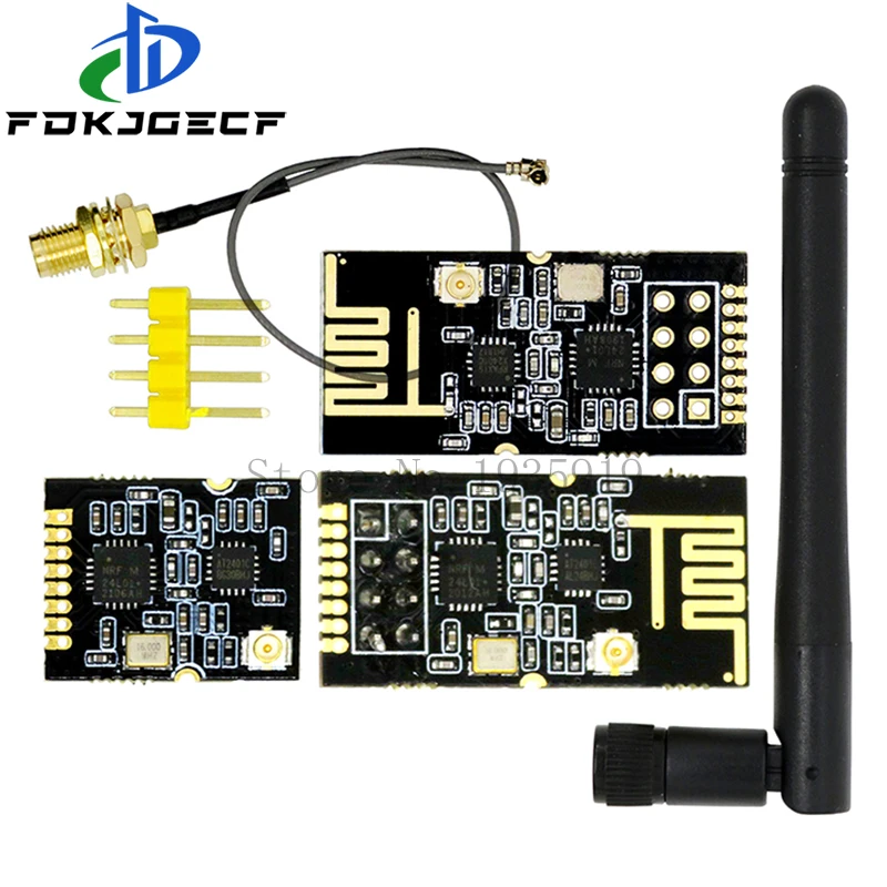 GT-24 2.4G SMD / DIP / MINI NRF24L01 1100 meter long-distance NRF24L01+PA+LNA SMD wireless modules 1100meters 2.4G Antenna