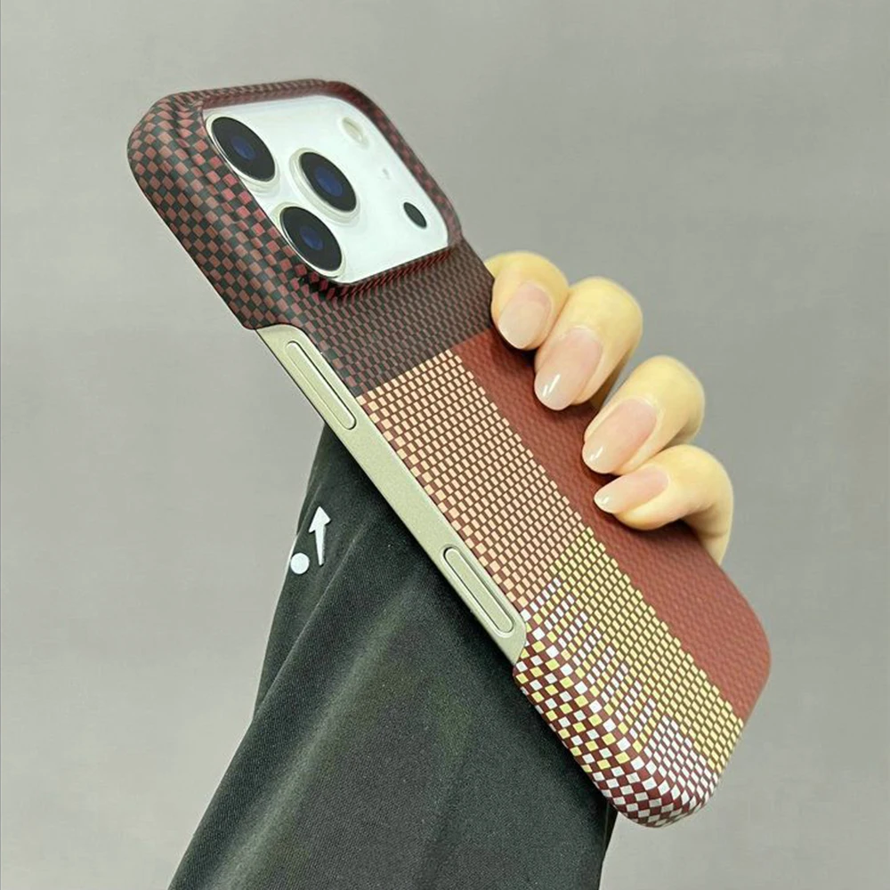 Luxus Magnetische Carbon Faser Muster Dünne Fall Für iPhone 17 Air 16 15 14 Plus 13 12 Pro max Für Magsafe Harte Rückseitige Abdeckung Shell
