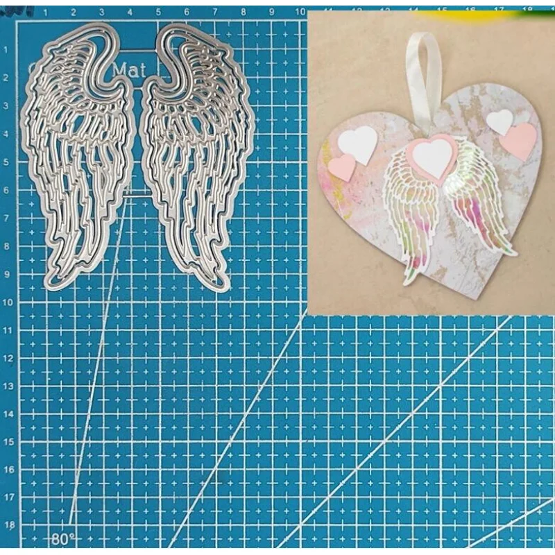 

Metal Cutting Dies Angel Wings Scrapbooking Embossing Paper Card Crafts Stencils