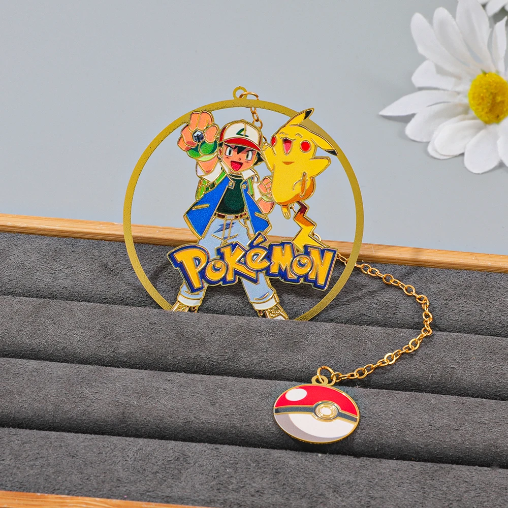 Pokémon Metal Bookmark Anime Fan Reading Accessory Birthday Gift for Family and Friends Beautiful Book Decoration