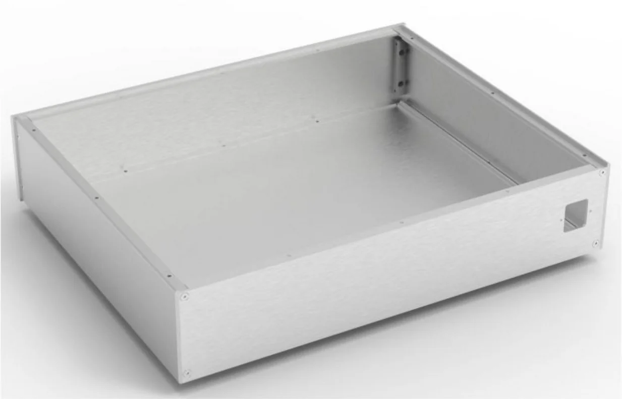 

4810 CNC All Aluminum Power Amplifier Chassis Audio Pre-Amp Enclosure silver DIY decoder Box 361*85*270mm