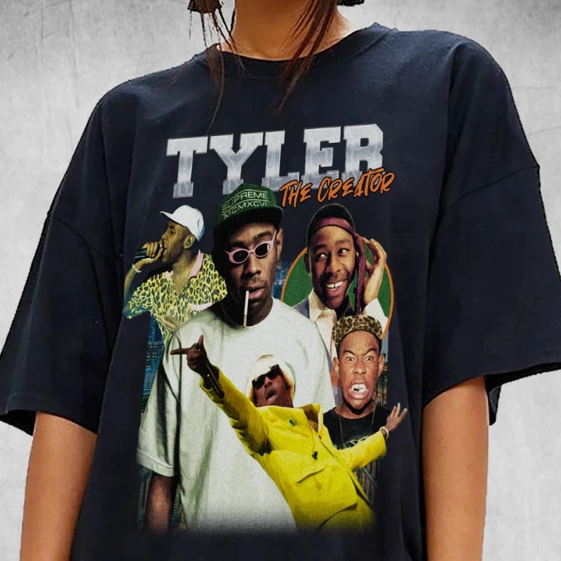 

Американская винтажная футболка Taylor Creator Flower Boy Rap, футболка унисекс, повседневный подарок, летняя мужская и женская уличная одежда Y2K